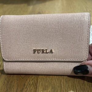 Furla Light Pink Textured Wallet